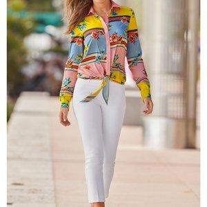 NWT Boston Proper cotton sateen crop pans